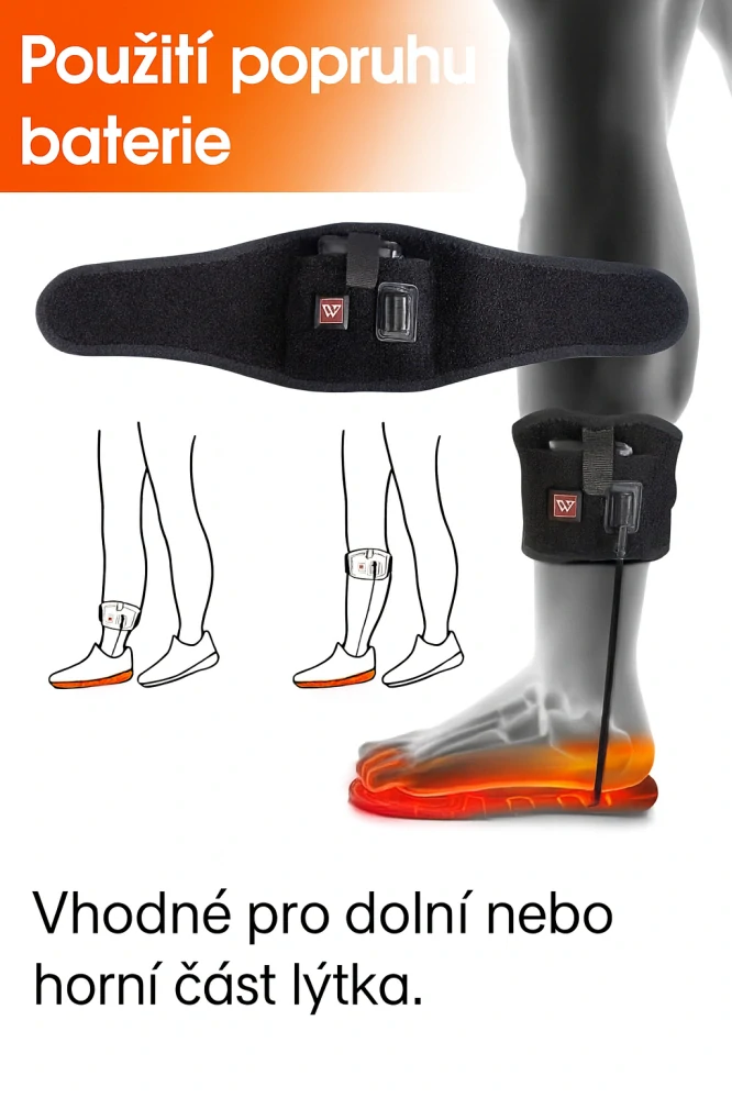 TXR Vyhrievané vložky do topánok TXR S