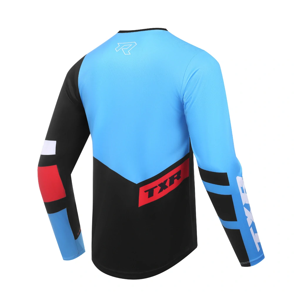 TXR Motokrosový dres Vortex čierno-modrý L