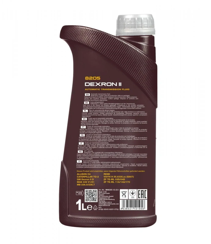 MANNOL Prevodový olej 8205 Dexron II Automatic - 1L