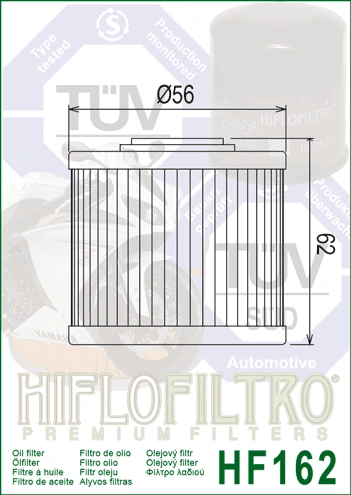 HIFLOFILTRO Olejový filter HF162