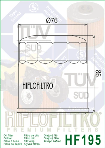 HIFLOFILTRO Olejový filter HF195