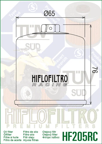HIFLOFILTRO Olejový filter HF205RC Racing