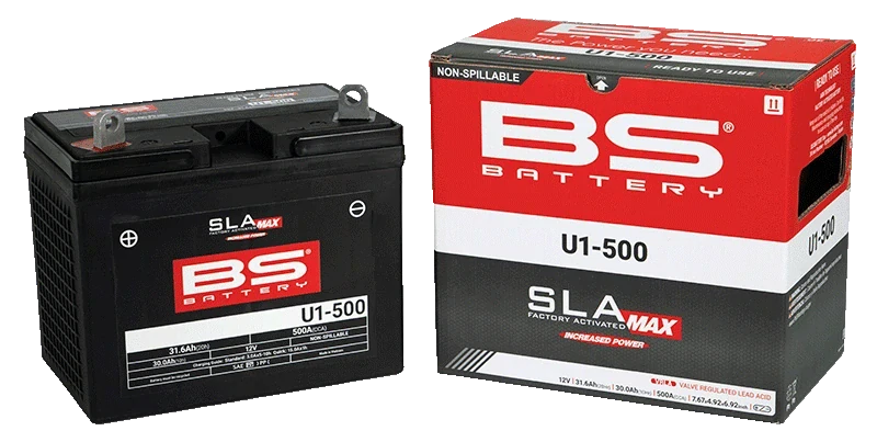 BS-BATTERY U1-500 12V 30Ah 500A (U1-500) 195x125x176mm L+ AGM bezúdržbová motobatéria