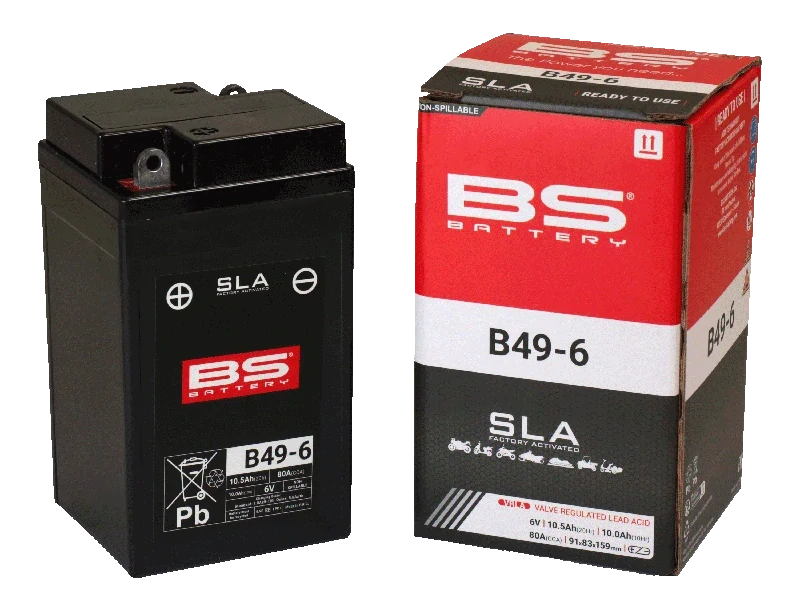 BS-BATTERY B49-6 6V 10Ah 80A 91x83x159mm L+ AGM bezúdržbová motobatéria