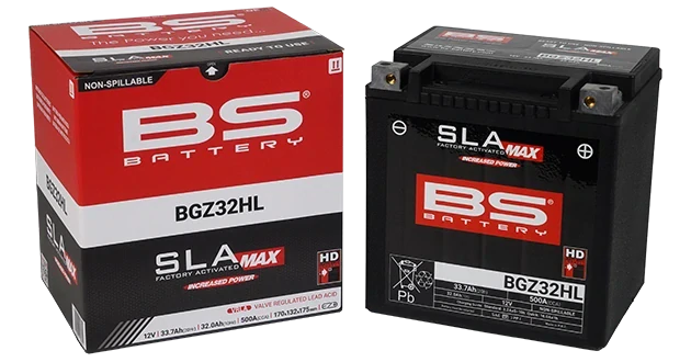 BS-BATTERY BGZ32HL 12V 32Ah 500A (GYZ32HL) 170x132x175mm P+ AGM bezúdržbová motobatéria