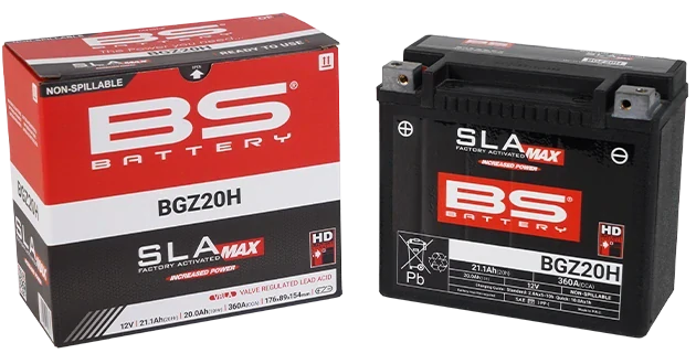 BS-BATTERY BGZ20H 12V 20Ah 360A (GYZ20H) 176x89x154mm L+ AGM bezúdržbová motobatéria