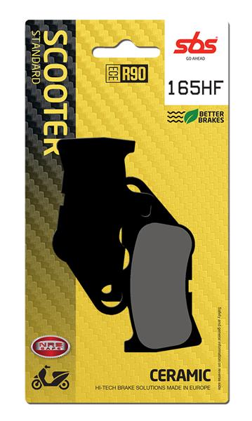 SBS Brzdové doštičky 165HF