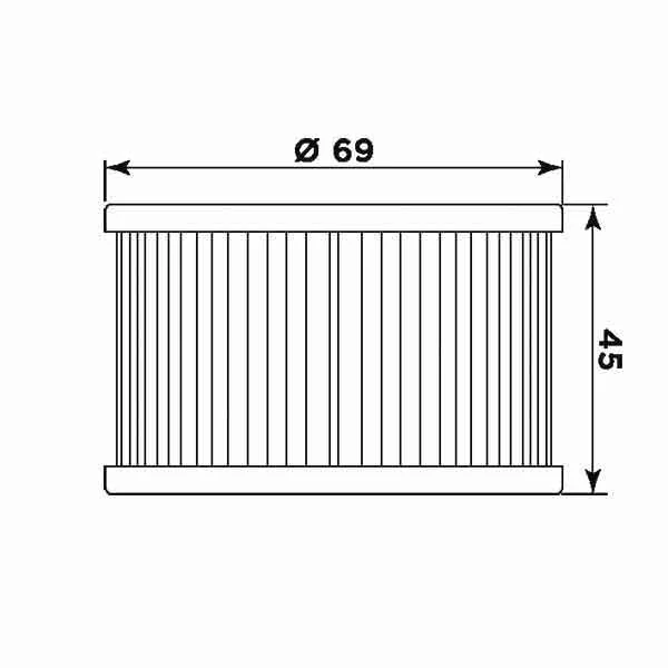MIW Olejový filter H1005 (alt. HF111)