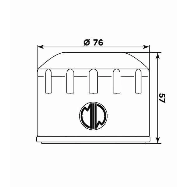 MIW Olejový filter B9003 (alt. HF165)