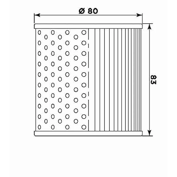 MIW Olejový filter K2001 (alt. HF126)