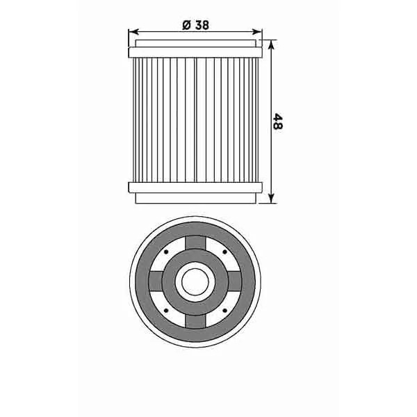 MIW Olejový filter Y4006 (alt. HF143)