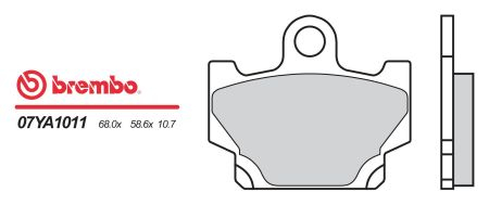 BREMBO brzdové dosky moto 07YA1011