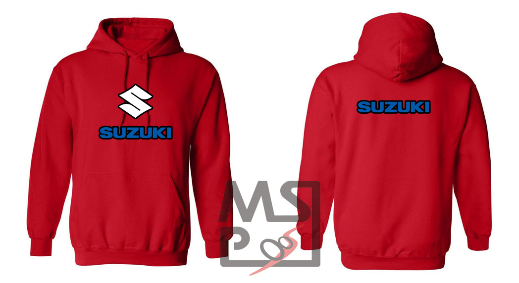 Mikina s motívom Suzuki kapucňová