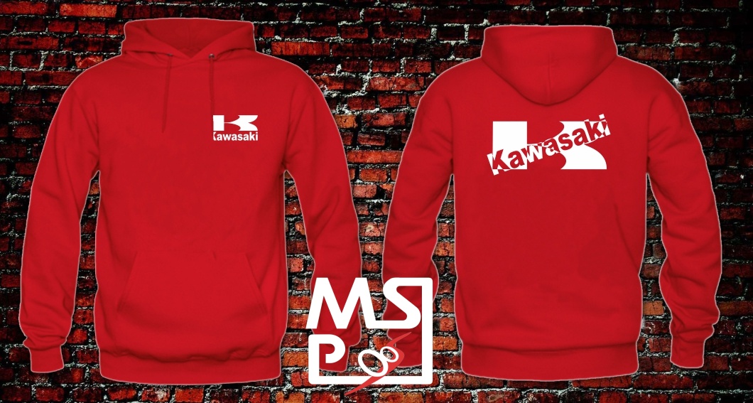 Mikina s motívom Kawasaki