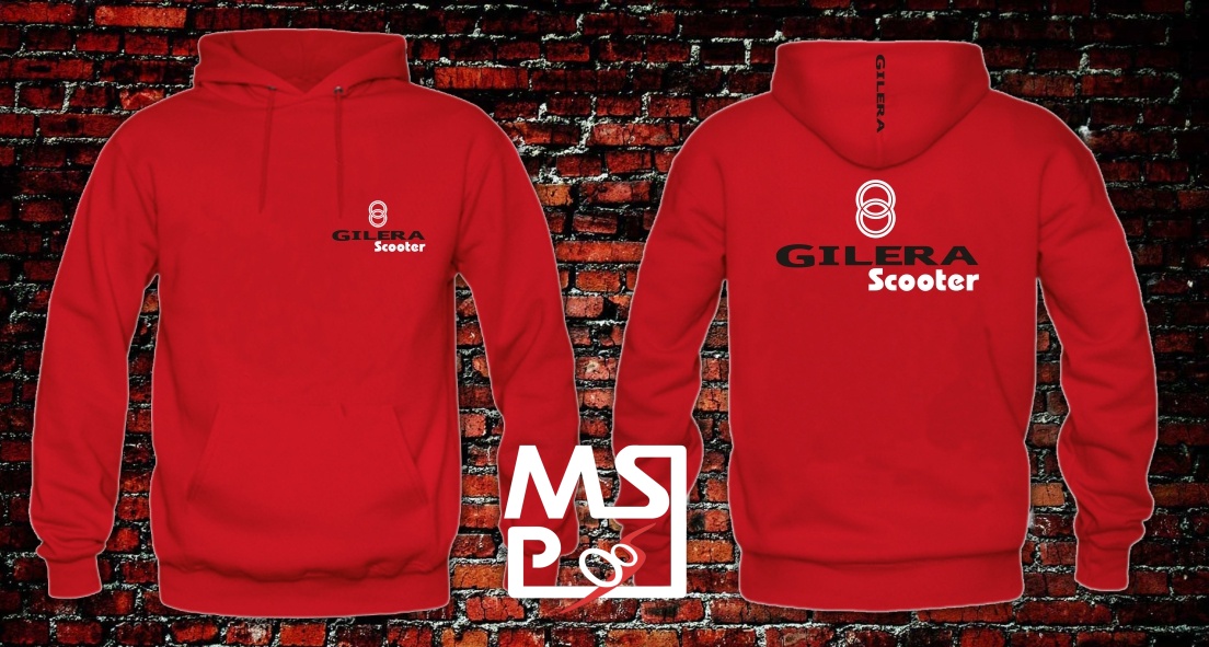 Mikina MSP s motívom Gilera Scooter