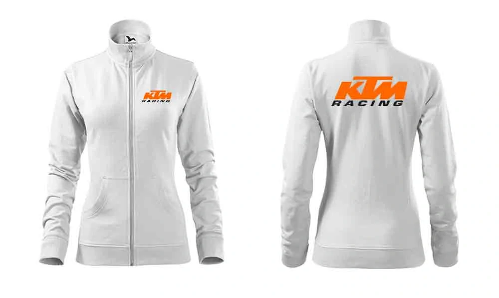 Dámska mikina s motívom KTM zipsová