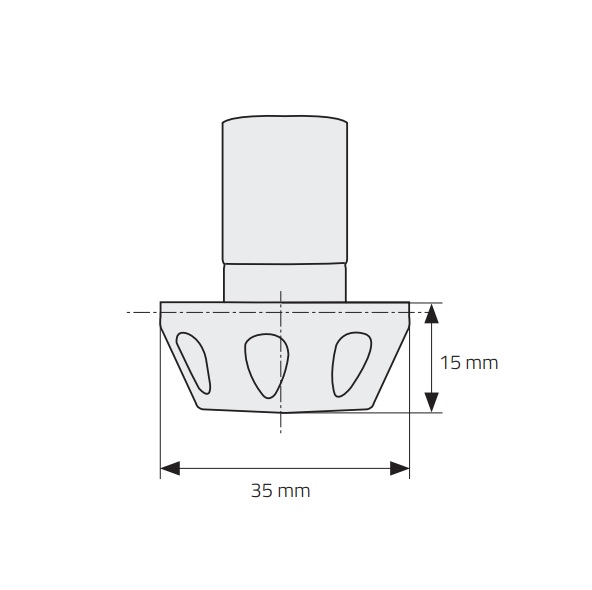 MOTION STUFF Závažia riadidiel ADVANCET modré d18-20mm pár