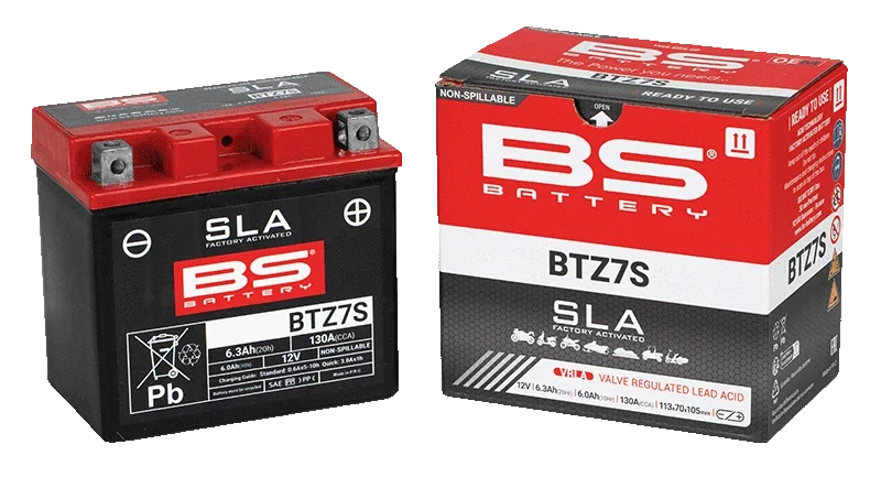BS-BATTERY BTZ7S 12V 6Ah 130A (YTZ7S) 113x70x105mm P+ AGM bezúdržbová motobatéria