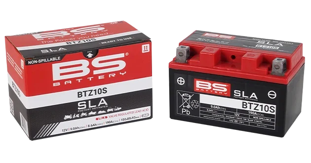 BS-BATTERY BTZ10S 12V 8.6Ah 190A (YTZ10S) 150x88x93mm L+ AGM bezúdržbová motobatéria