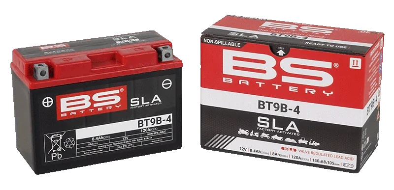 BS-BATTERY BT9B-4 12V 8Ah 120A (YT9B-4) 150x70x105mm L+ AGM bezúdržbová motobatéria