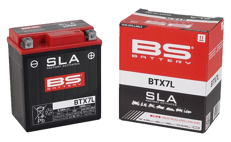 BS-BATTERY BTX7L 12V 6Ah 100A (YTX7L) 113x70x130mm P+ AGM bezúdržbová motobatéria