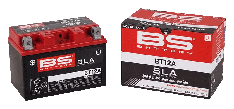 BS-BATTERY BT12A 12V 9.5Ah 175A (YT12A) 150x87x105mm L+ AGM bezúdržbová motobatéria