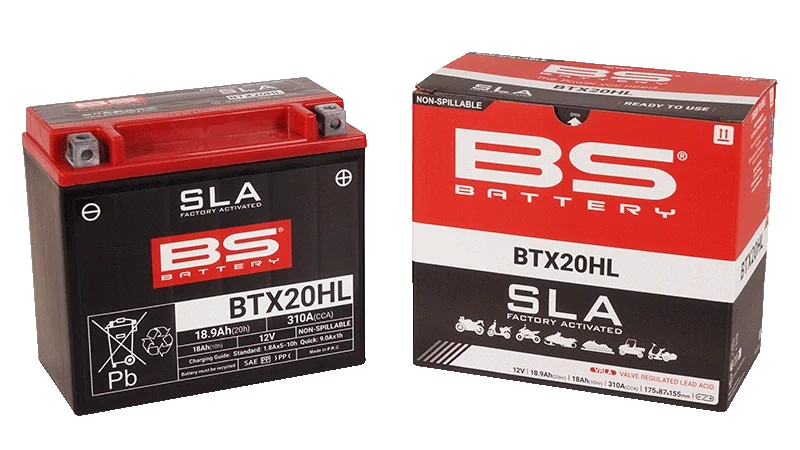 BS-BATTERY BTX20H 12V 18Ah 310A (YTX20) 175x87x155mm L+ AGM bezúdržbová motobatéria