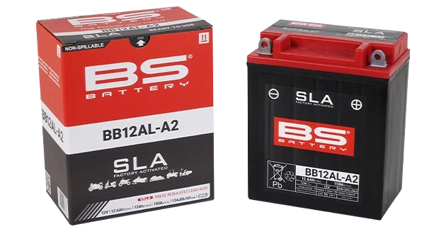 BS-BATTERY BB12AL-A2 12V 12Ah 150A (YB12AL-A2) 134x80x161mm P+ AGM bezúdržbová motobatéria