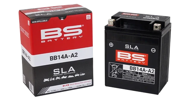 BS-BATTERY BB14A-A2 12V 14Ah 200A (YB14A-A2) 134x88x176mm L+ AGM bezúdržbová motobatéria