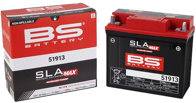 BS-BATTERY 51913 12V 21Ah 275A 186x82x171mm P+ AGM bezúdržbová motobatéria