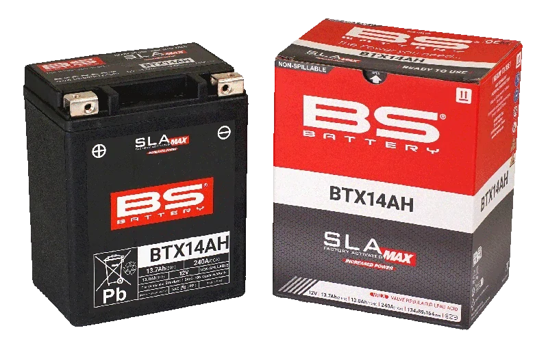 BS-BATTERY BTX14AH 12V 13Ah 240A (YTX14AH) 134x89x164mm L+ AGM bezúdržbová motobatéria