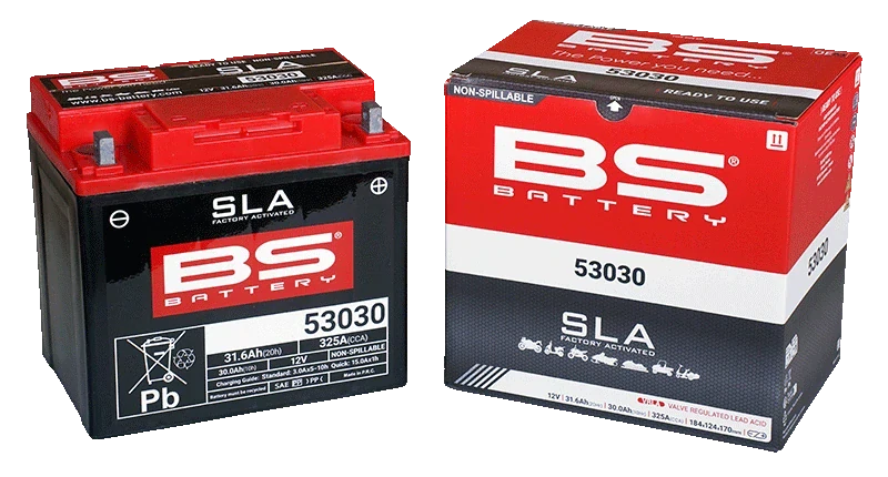 BS-BATTERY 53030 12V 30Ah 325A 184x124x170mm P+ AGM bezúdržbová motobatéria