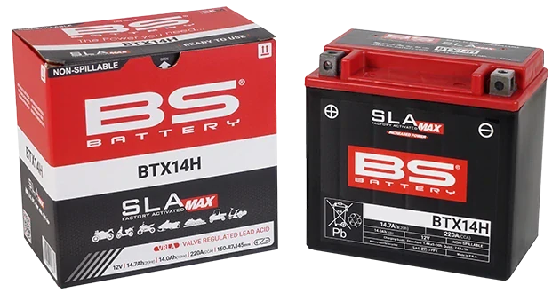 BS-BATTERY BTX14H 12V 14Ah 220A (YTX14H) 150x87x145mm L+ AGM bezúdržbová motobatéria