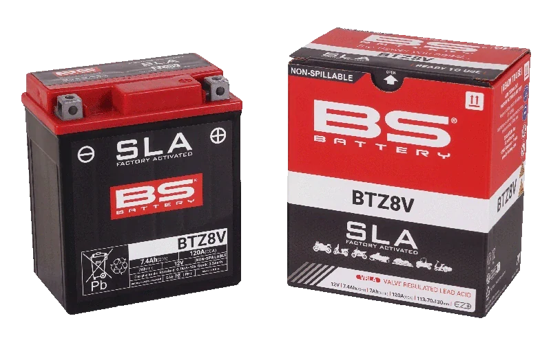 BS-BATTERY BTZ8V 12V 7Ah 120A (YTZ8V) 113x70x130mm P+ AGM bezúdržbová motobatéria