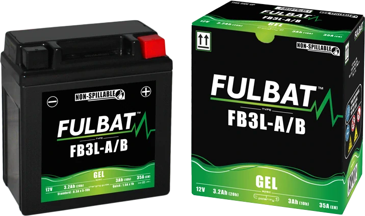 FULBAT FB3L-A/B 12V 3Ah 35A (YB3L-A/B) 98x56x110mm P+ GEL bezúdržbová motobatéria