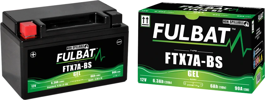 FULBAT FTX7A-BS 12V 6Ah 90A (YTX7A-BS) 150x87x93mm L+ GEL bezúdržbová motobatéria