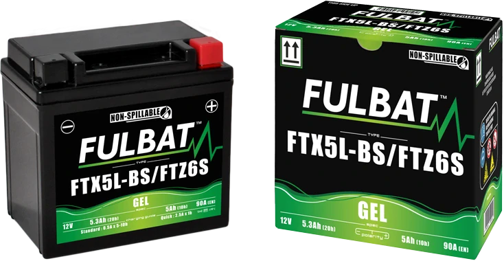 FULBAT FTX5L-BS 12V 5Ah 90A (YTX5L-BS) 113x70x105mm P+ GEL bezúdržbová motobatéria