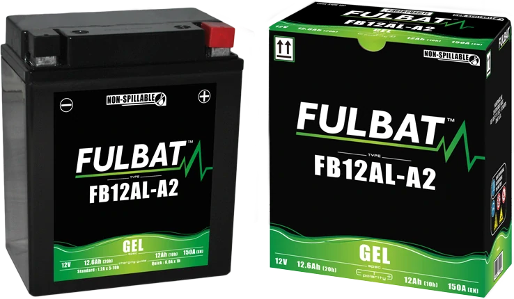 FULBAT FB12AL-A2 12V 12Ah 150A (YB12AL-A2) 134x80x161mm P+ GEL bezúdržbová motobatéria