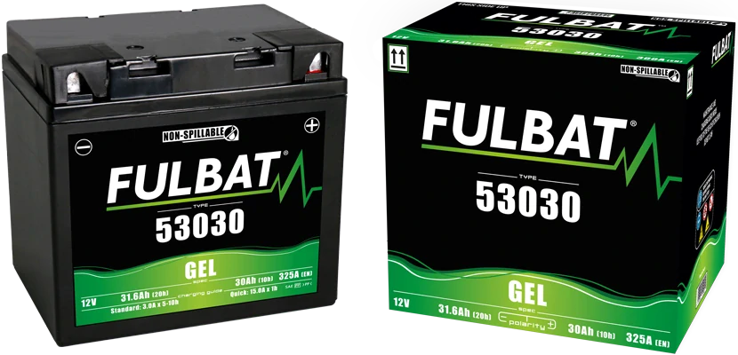 FULBAT 53030 12V 30Ah 300A (F60-N30L-A) 186x130x171mm P+ GEL bezúdržbová motobatéria