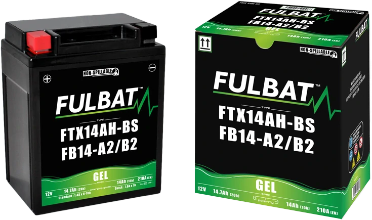 FULBAT FB14-A2 12V 14Ah 175A (12N14-4A, YB14-A2) 135x90x167mm L+ GEL bezúdržbová motobatéria