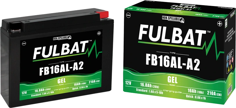 FULBAT FB16AL-A2 12V 16Ah 210A (YB16AL-A2) 205x70x162mm P+ GEL bezúdržbová motobatéria