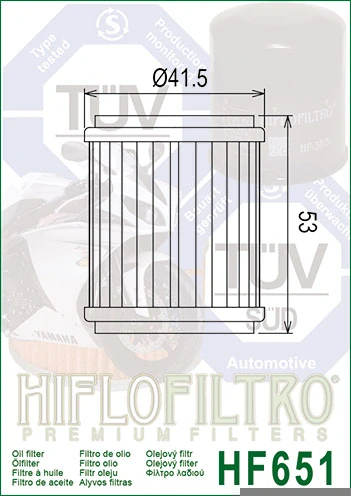 HIFLOFILTRO Olejový filter HF561