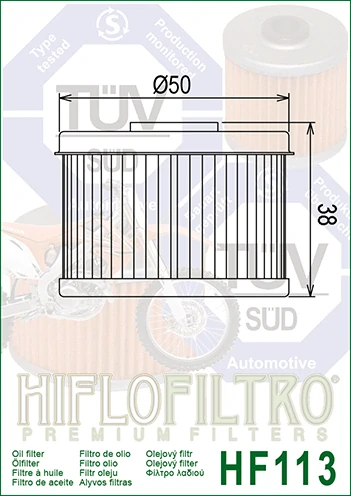 HIFLOFILTRO Olejový filter HF113