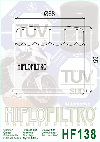 HIFLOFILTRO Olejový filter HF138