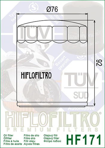 HIFLOFILTRO Olejový filter HF171B čierna