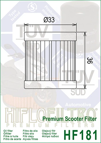 HIFLOFILTRO Olejový filter HF181