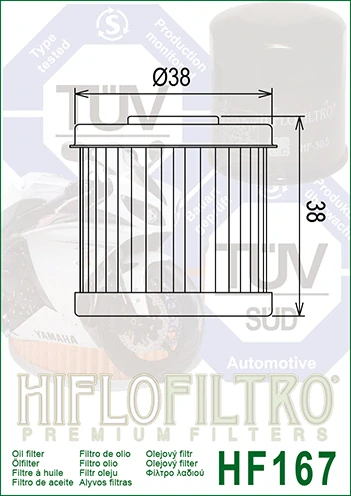 HIFLOFILTRO Olejový filter HF167