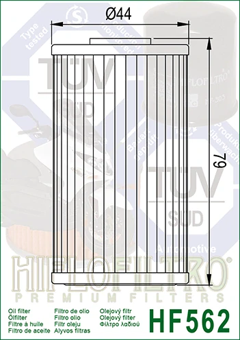 HIFLOFILTRO Olejový filter HF562