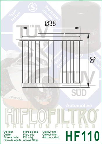 HIFLOFILTRO Olejový filter HF110