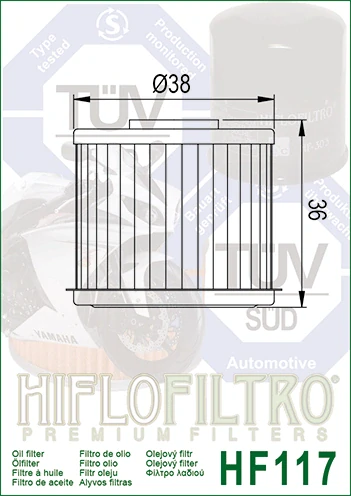 HIFLOFILTRO Olejový filter HF117